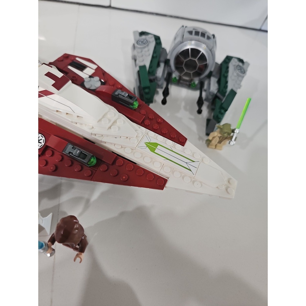 LEGO Star Wars: Obi-Wan Kenobi's Jedi Starfighter And Yoda Jedi Starfghter Lot - Picture 4 of 6